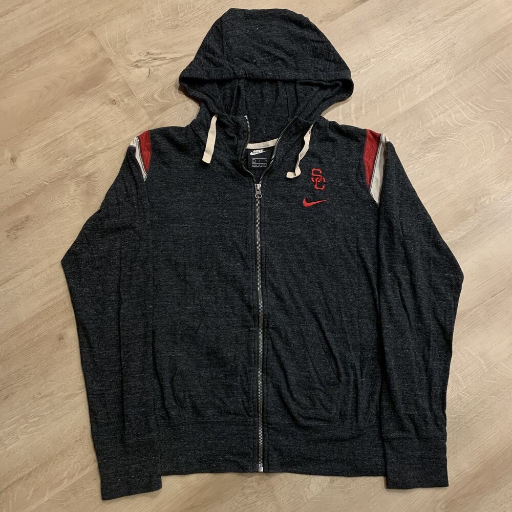 Nike USC Trojans University of Southern California Full Zip Hoodie Women's Large